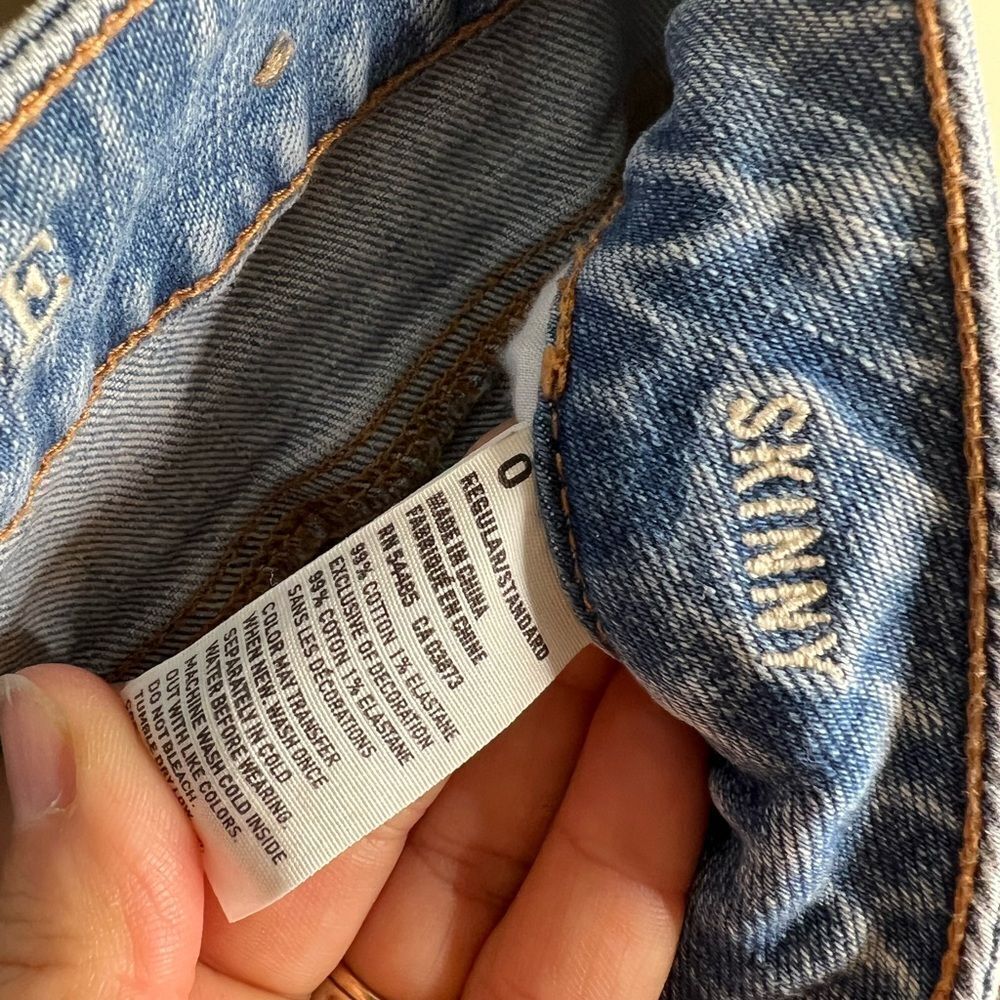 American Eagle Jeans Skinny Jeans Size 0 - Picture 4 of 6